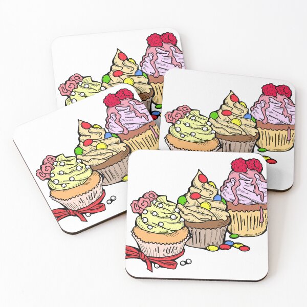 Item preview, Sweet tasty dessert cupcake with cream and deco designed and sold by RukkiZukkiArt.