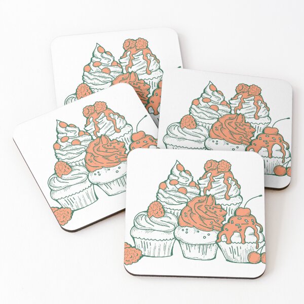 Item preview, Sweet tasty dessert cupcake with cream and deco designed and sold by RukkiZukkiArt.