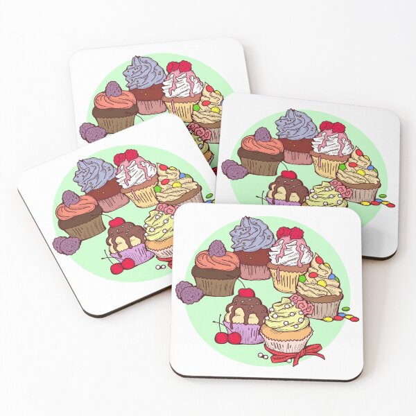 Item preview, Sweet tasty dessert cupcake with cream and deco designed and sold by RukkiZukkiArt.