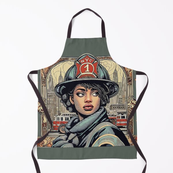 Item preview, Woman Firefighter - Art Nouveau designed and sold by deusrex007.