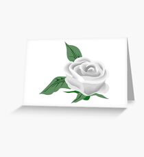 White Rose Greeting Card