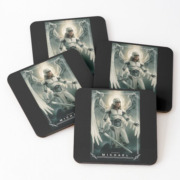 Item preview, St. Michael the Archangel: Futuristic Angel Warrior  designed and sold by Mirabilum.