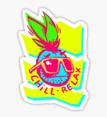 Pineapple Sunglasses Aloha Beaches Hawaiian Sticker