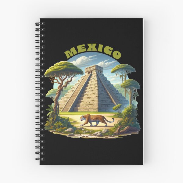 Item preview, Mayan pyramid and jaguar Mexico designed and sold by NPStudio.