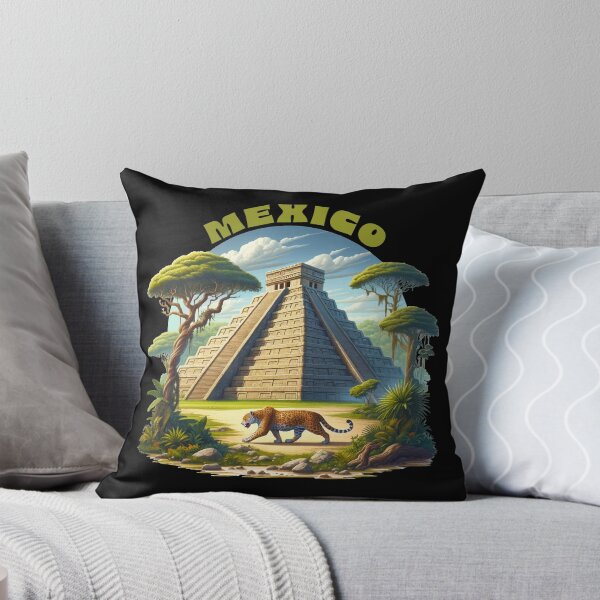 Item preview, Mayan pyramid and jaguar Mexico designed and sold by NPStudio.