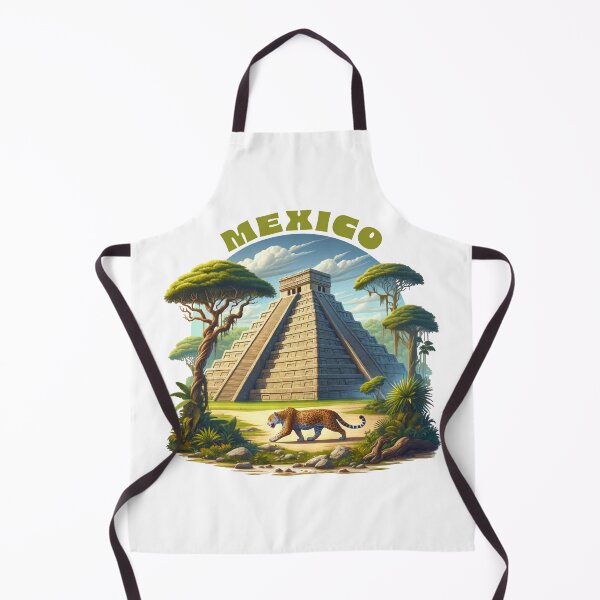 Item preview, Mayan pyramid and jaguar Mexico designed and sold by NPStudio.