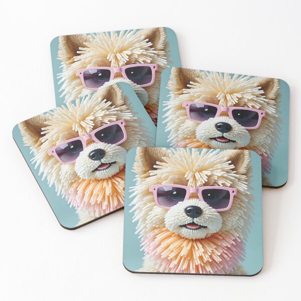 Item preview, Knitted Dog wearing his sunglasses designed and sold by Studio Quirk.