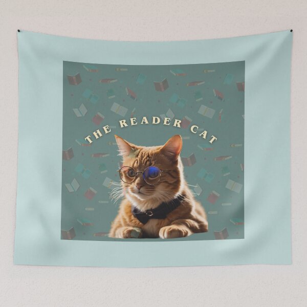 Item preview, The reader cat designed and sold by Cariandmore.