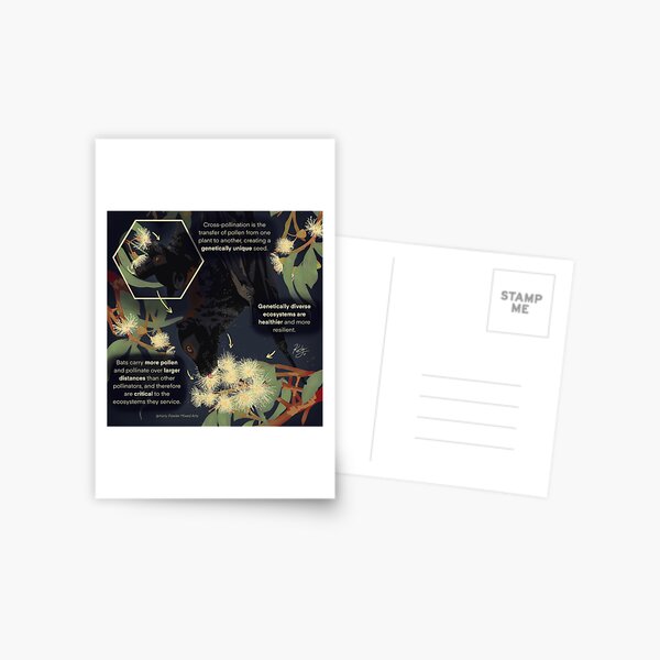 Item preview, The importance of flying foxes as pollinators designed and sold by KarlyFMixedArts.