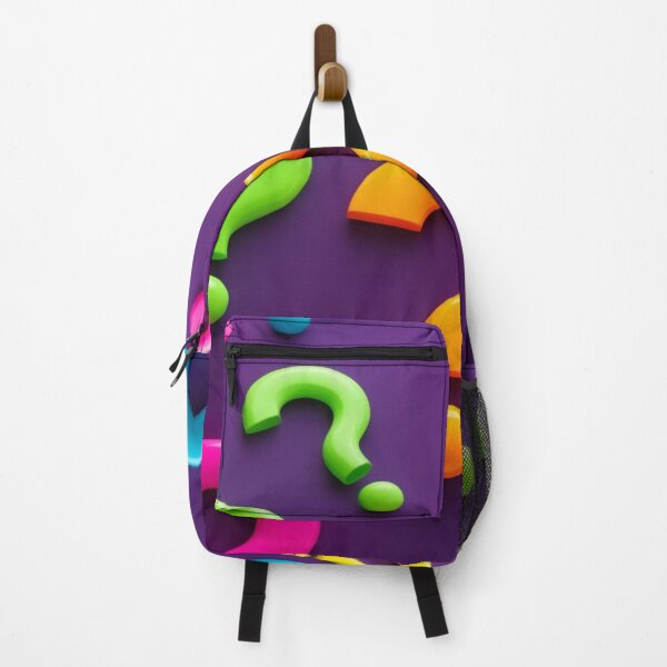 Item preview, A universe of questions: Exploring the meaning of colorful questions on a purple background designed and sold by Hugoliber.