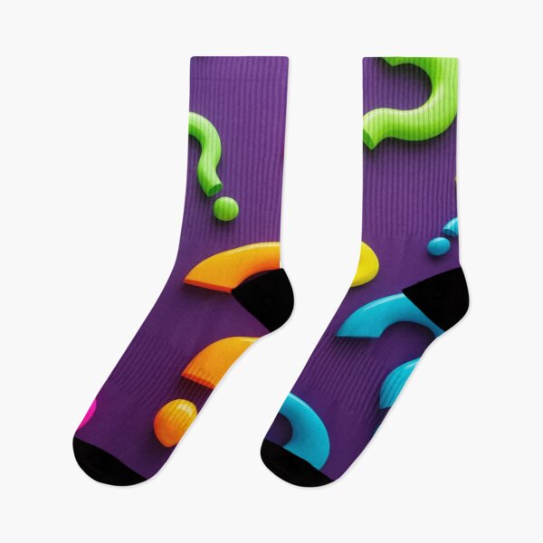 Item preview, A universe of questions: Exploring the meaning of colorful questions on a purple background designed and sold by Hugoliber.