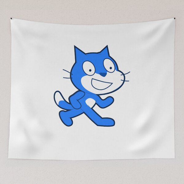 Item preview, Official Scratch Blue Cat Mascot T-Shirt designed and sold by Rainwater Merch.