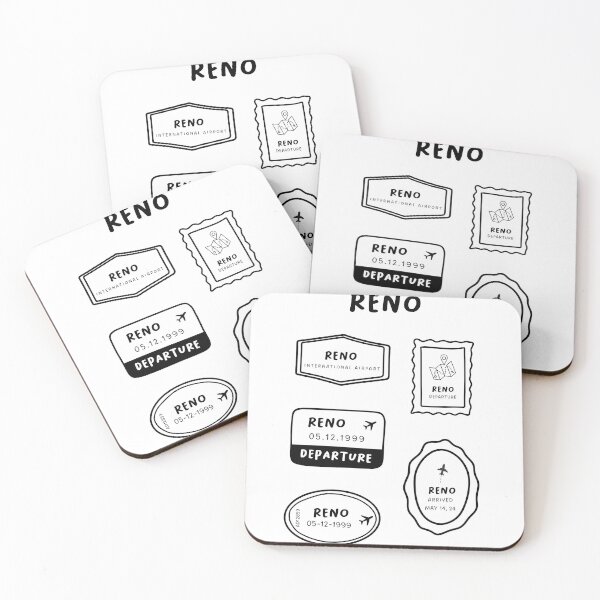 Item preview, Reno - Travel Stamp Collection | Vintage Design | Nostalgic designed and sold by RM-Journey.