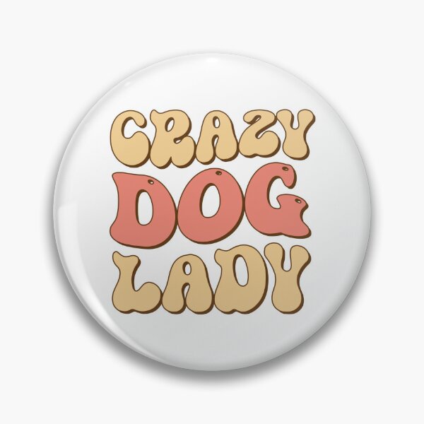 Artikelvorschau, Crazy Dog Lady - Lustige Retro-Grafik für Hundeliebhaber entworfen und verkauft von Image Shop Australia.