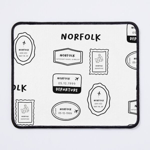 Item preview, Norfolk - Travel Stamp Collection | Vintage Design | Nostalgic designed and sold by RM-Journey.