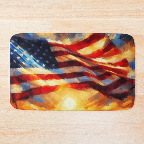 Artikelvorschau, US-Flagge Impressionismus entworfen und verkauft von TheBigOwl.