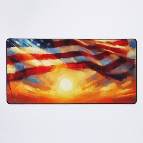 Artikelvorschau, US-Flagge Impressionismus entworfen und verkauft von TheBigOwl.