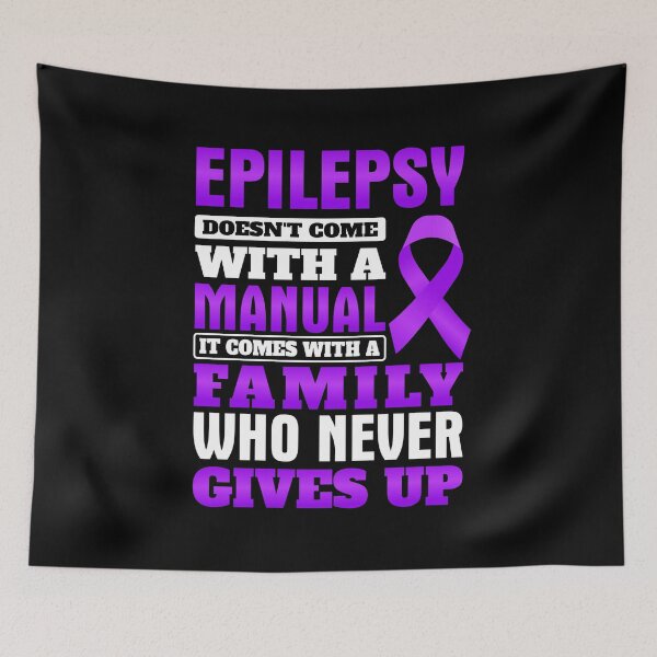 Item preview, Epilepsy Dosen't Come With a Manual - Family Who Never Gives Up Gift For Epilepsy Survivor & Warrior  designed and sold by CORJIDOG-ART.