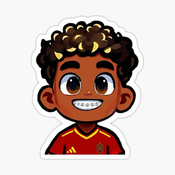 "Lamine Yamal" Sticker for Sale by pollyskunst | Redbubble