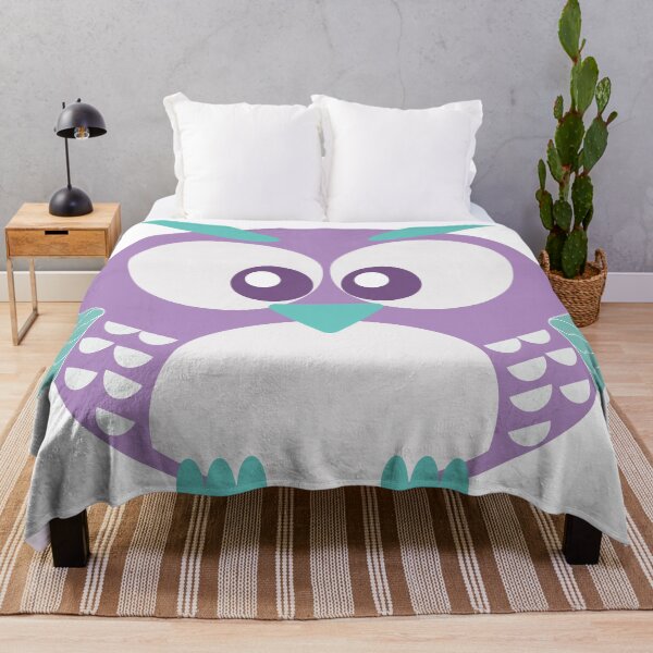 Item preview, Simple purple and green owl designed and sold by VictoriaGle.