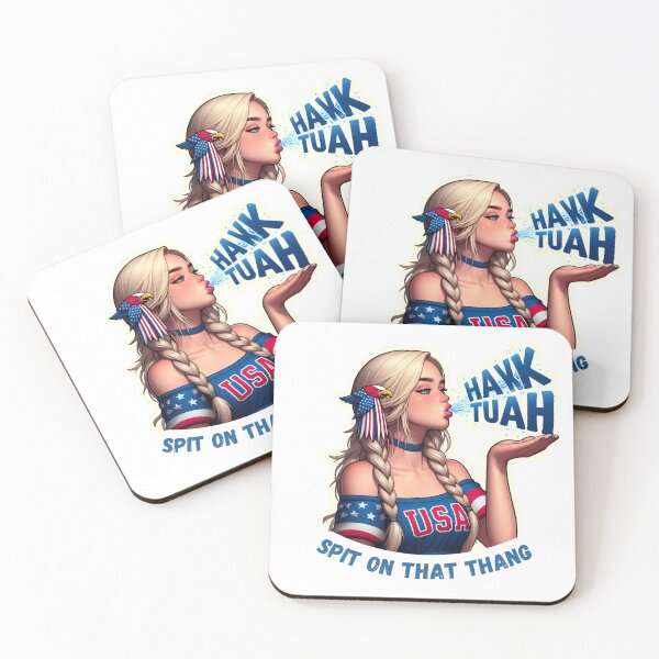 Item preview, HAWK TUAH Girl With Cute USA Top designed and sold by mindsparkk.