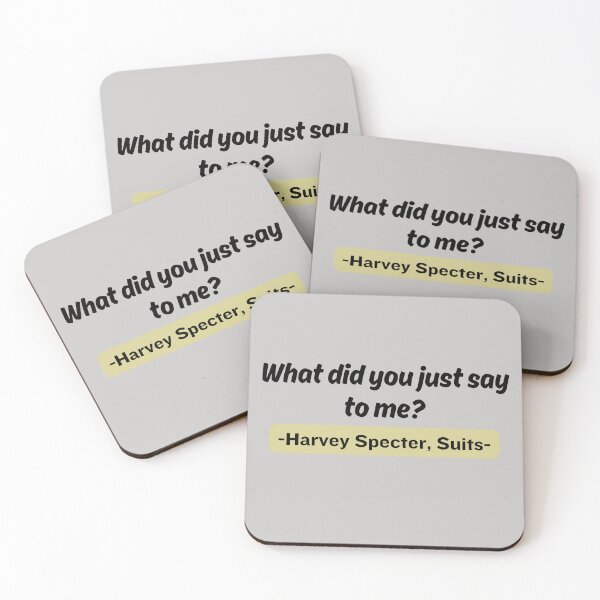 Item preview, Suits: Harvey quote, What did you just say to me? designed and sold by lmfluffycat.