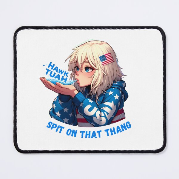 Item preview, VIRAL HAWK TUAH Cute USA Girl Spit On That Thang designed and sold by mindsparkk.
