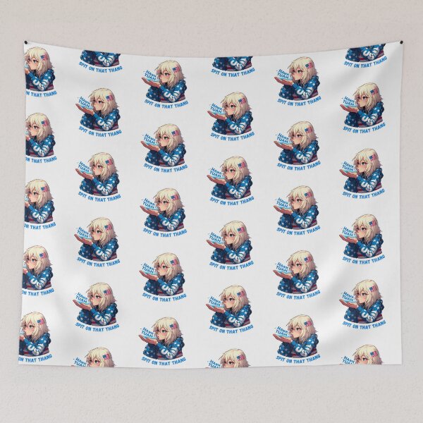 Item preview, VIRAL HAWK TUAH Cute USA Girl Spit On That Thang designed and sold by mindsparkk.