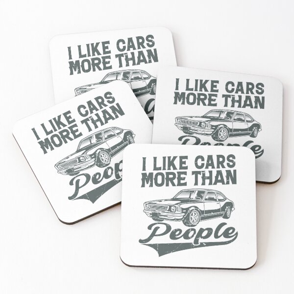 Item preview,  I Like Cars More Than People Classic cars Lovers designed and sold by CORJIDOG-ART.