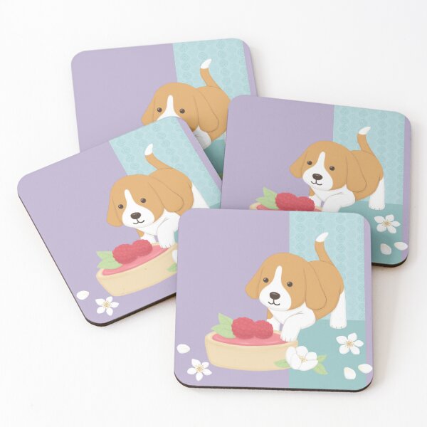 Item preview, Cute Dog & Dessert Illustration Art designed and sold by Kyut-Yum.