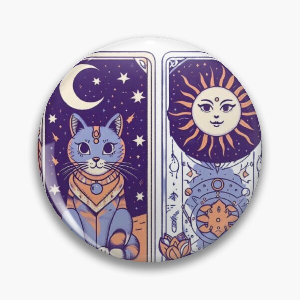 Item preview, Purple tarot cat designed and sold by DenYCo.