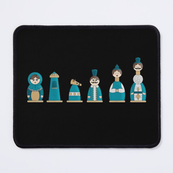 Item preview, Matryoshka Chess Figures - Blue designed and sold by MadeByGeeClowes.