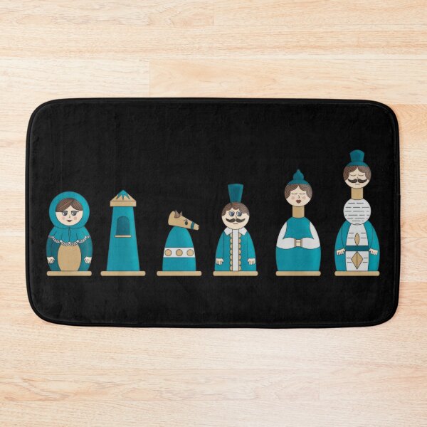 Item preview, Matryoshka Chess Figures - Blue designed and sold by MadeByGeeClowes.
