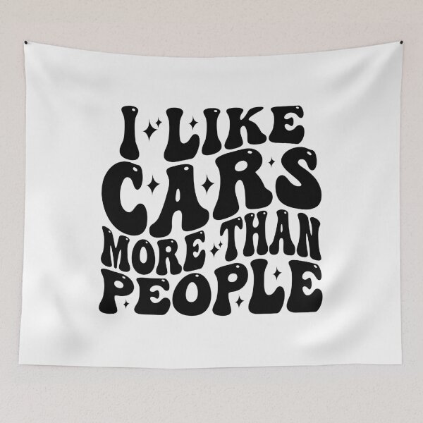 Item preview, I Like Cars More Than People Classic cars Lovers designed and sold by CORJIDOG-ART.