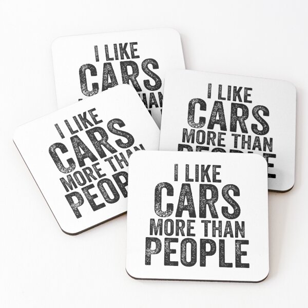 Item preview, I Like Cars More Than People Classic cars Lovers designed and sold by CORJIDOG-ART.