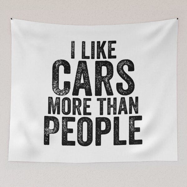 Item preview, I Like Cars More Than People Classic cars Lovers designed and sold by CORJIDOG-ART.