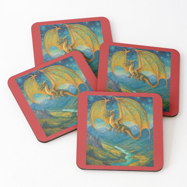 Item preview, "Winged Dragon Soaring Over a Fantastic Landscape" designed and sold by Artisticanvas.