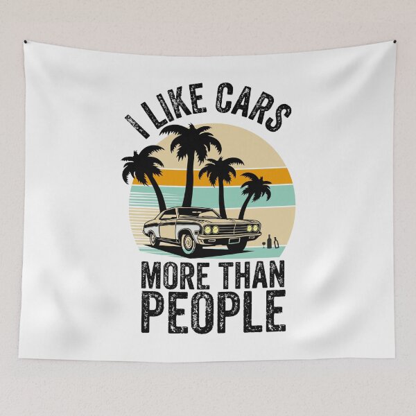 Item preview, I Like Cars More Than People Classic cars Lovers designed and sold by CORJIDOG-ART.