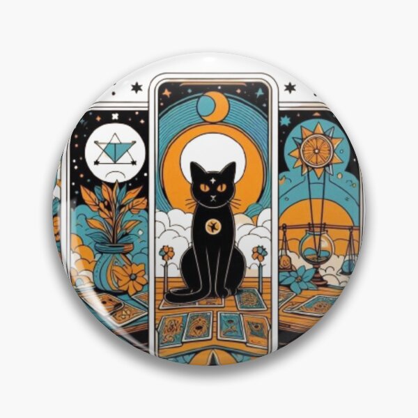Item preview, cat night tarot designed and sold by DenYCo.