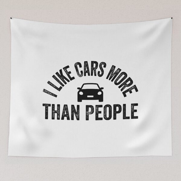 Item preview, I Like Cars More Than People Classic cars Lovers designed and sold by CORJIDOG-ART.