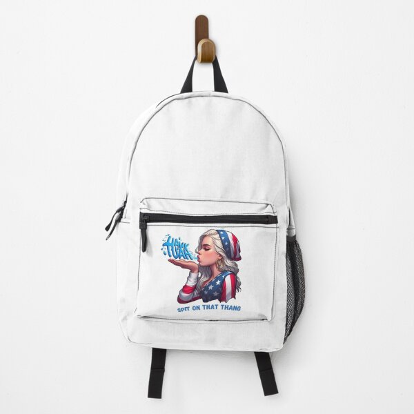 Item preview, HAWK TUAH Viral Meme Cute USA Vintage Girl Spit On That Thang designed and sold by mindsparkk.
