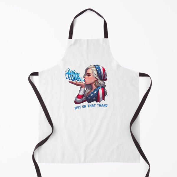 Item preview, HAWK TUAH Viral Meme Cute USA Vintage Girl Spit On That Thang designed and sold by mindsparkk.