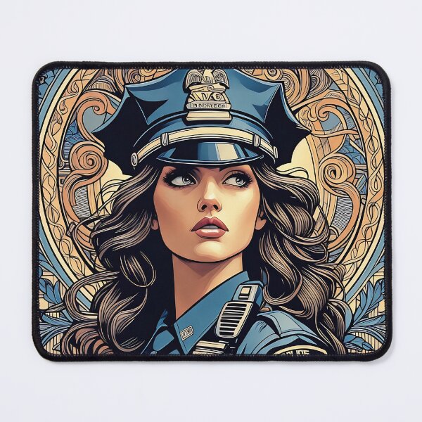 Item preview, Woman Police Officer - Art Nouveau designed and sold by deusrex007.