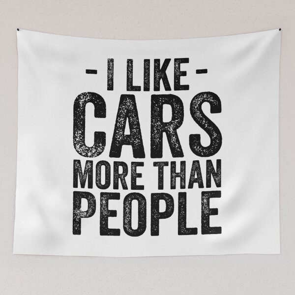 Item preview, I Like Cars More Than People Classic cars Lovers designed and sold by CORJIDOG-ART.
