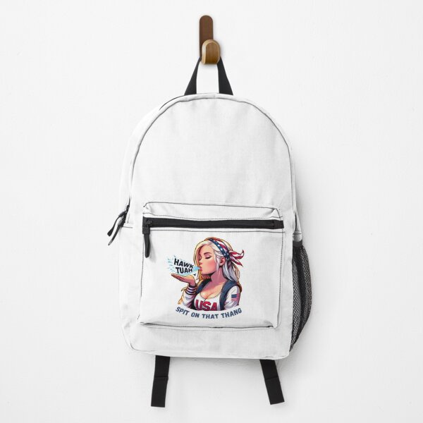 Item preview, Hawk Tuah Girl Viral Meme Cute USA Vintage Image designed and sold by mindsparkk.