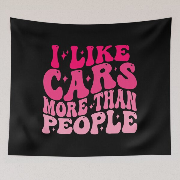 Item preview, I Like Cars More Than People Classic cars Lovers designed and sold by CORJIDOG-ART.