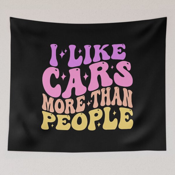 Item preview, I Like Cars More Than People Classic cars Lovers designed and sold by CORJIDOG-ART.