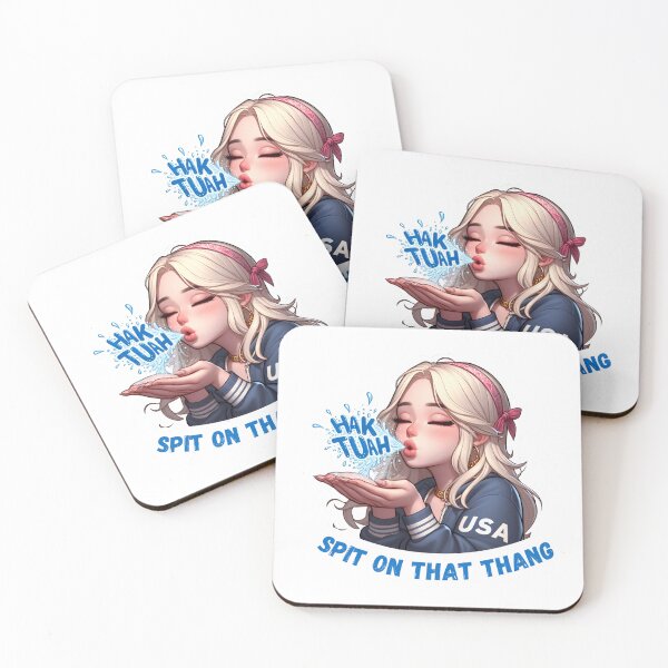 Item preview, Hawk Tuah Viral Girl Cartoonized Illustration designed and sold by mindsparkk.