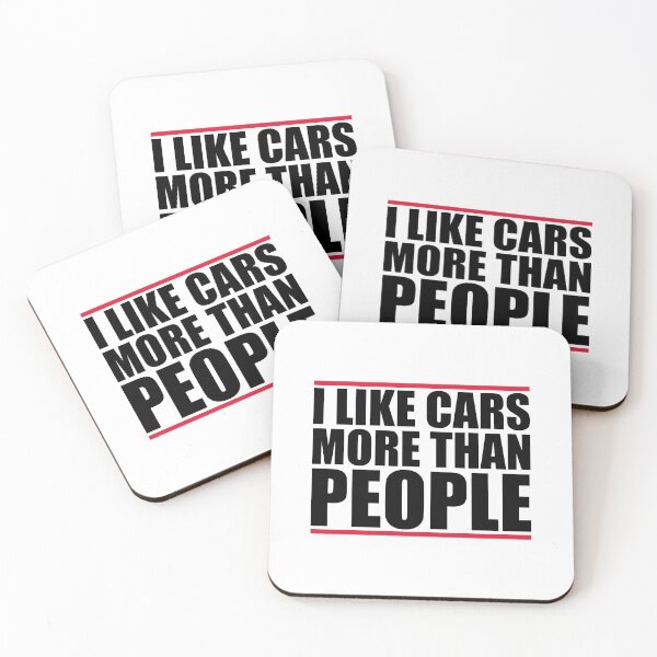 Item preview, I Like Cars More Than People Classic cars Lovers designed and sold by CORJIDOG-ART.