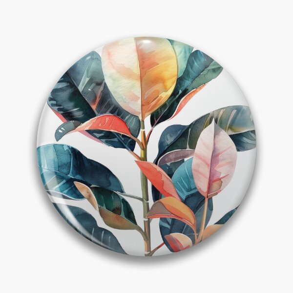 Item preview, Watercolor Rubber Plant 1 designed and sold by Cre8tivEndeav4s.